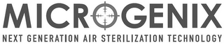MICROGENIX NEXT GENERATION AIR STERILIZATION TECHNOLOGY logo