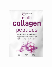 MICROINGREDIENTS MULTI COLLAGEN PEPTIDES TYPE I, II, III, V, X UNFLAVORED WITH BIOTIN, VITAMIN C, HYALURONIC ACID GMO FREE GRASS FED PASTURE RAISED
