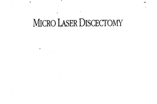 MICROLASER DISCECTOMY logo