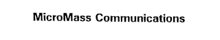 MICROMASS COMMUNICATIONS logo