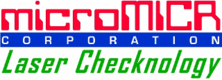 MICROMICR CORPORATION LASER CHECKNOLOGY logo