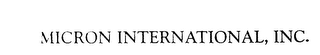 MICRON INTERNATIONAL, INC. logo