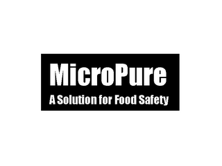 MICROPURE A SOLUTION FOR FOOD SAFETY logo