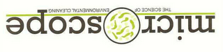 MICROSCOPE THE SCIENCE OF ENVIRONMENTAL CLEANING logo