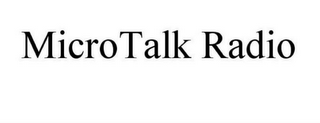MICROTALK RADIO logo