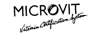 MICROVIT VITAMIN CERTIFICATION SYSTEM logo