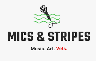 MICS & STRIPES MUSIC. ART. VETS. logo