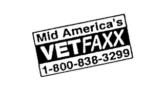 MID AMERICA'S VETFAXX 1-800-838-3299 logo