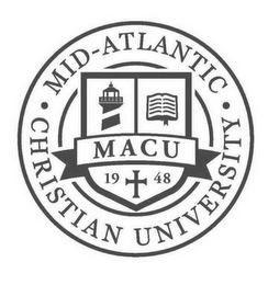 MID-ATLANTIC· CHRISTIAN UNIVERSITY·MACU19 48 logo