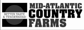 MID-ATLANTIC COUNTRY FARMS BETTER TASTE & TENDERNESS! logo