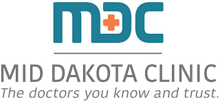 MID DAKOTA CLINIC THE DOCTORS YOU KNOW AND TRUST. logo