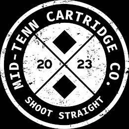 MID-TENN CARTRIDGE CO. 20 23 SHOOT STRAIGHT logo