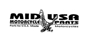 MID USA MOTORCYCLE PARTS PARTS FOR U.S.A. MADE MOTORCYCLES logo