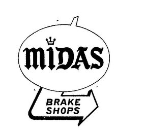 MIDAS BRAKE SHOPS logo