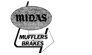 MIDAS MUFFLERS BRAKES logo