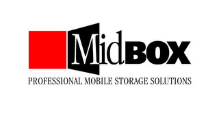 MIDBOX PROFESSIONAL MOBILE STORAGE SOLUTIONS logo