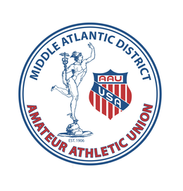 MIDDLE ATLANTIC DISTRICT AMATEUR ATHLETIC UNION, EST. 1906, AAU USA logo