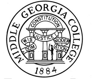 MIDDLE GEORGIA COLLEGE 1884 logo