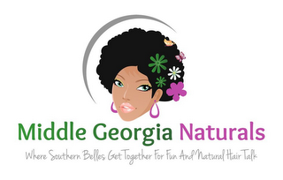 MIDDLE GEORGIA NATURALS WHERE SOUTHERN BELLES GET TOGETHER FOR FUN AND NATURAL HAIR TALK logo