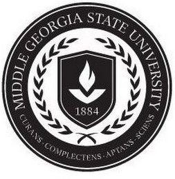 MIDDLE GEORGIA STATE UNIVERSITY 1884 CURANS · COMPLECTENS · APTANS · SCIENS logo