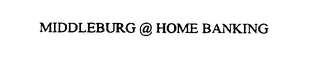 MIDDLEBURG @ HOME BANKING logo