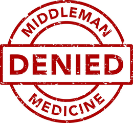 MIDDLEMAN MEDICINE DENIED logo