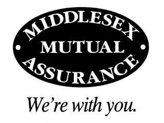 MIDDLESEX MUTUAL ASSURANCE WE'RE WITH YOU. logo