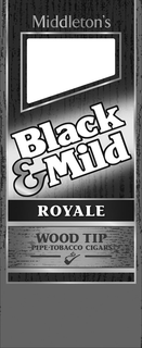 MIDDLETON'S BLACK & MILD ROYALE WOOD TIP PIPE-TOBACCO CIGARS logo