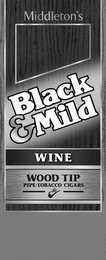 MIDDLETON'S BLACK & MILD WINE WOOD TIP PIPE TOBACCO CIGARS logo