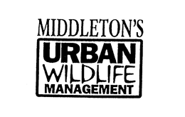MIDDLETON'S URBAN WILDLIFE MANAGEMENT logo