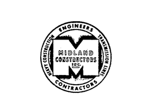 MIDLAND CONSTRUCTORS INC. ENGINEERS CONTRACTORS TRANSMISSION LINES HEAVY CONSTRUCTION logo