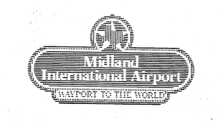 MIDLAND INTERNATIONAL AIRPORT WAYPORT TO THE WORLD logo