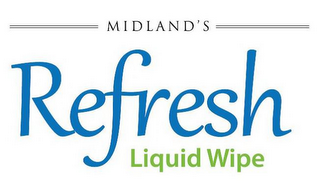 MIDLAND'S REFRESH LIQUID WIPE logo