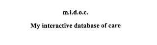 M.I.D.O.C.  MY INTERACTIVE DATABASE OF CARE logo