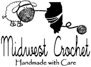 MIDWEST CROCHET HANDMADE WITH CARE logo