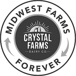 MIDWEST FARMS FOREVER CRYSTAL FARMS DAIRY CO. logo