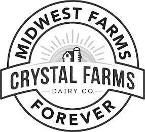MIDWEST FARMS FOREVER CRYSTAL FARMS DAIRY CO. logo