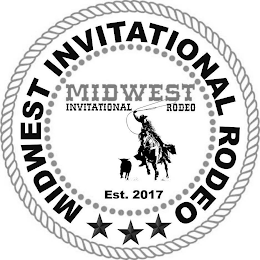 MIDWEST INVITATIONAL RODEO MIDWEST INVITATIONAL RODEO EST. 2017 logo
