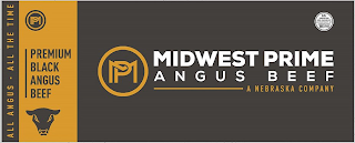 MIDWEST PRIME ANGUS BEEF, PREMIUM BLACK ANGUS BEEF logo
