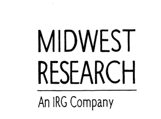 MIDWEST RESEARCH AN IRG COMPANY logo