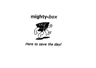 MIGHTY-BOX HERE TO SAVE THE DAY logo