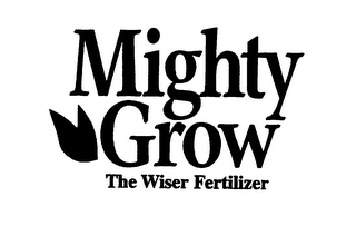 MIGHTY GROW, THE WISER FERTILIZER logo