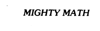 MIGHTY MATH logo