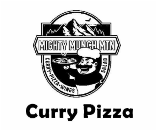 MIGHTY MUNCH MTN CURRY · PIZZA · WINGS SALAD CURRY PIZZA logo
