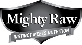 MIGHTY RAW INSTINCT MEETS NUTRITION logo