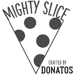 MIGHTY SLICE CRAFTED BY DONATOS logo