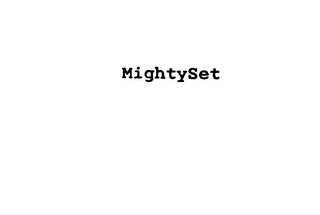 MIGHTYSET logo