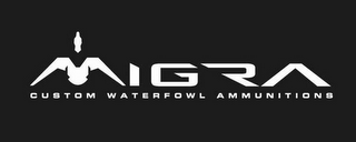 MIGRA CUSTOM WATERFOWL AMMUNITIONS logo