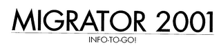 MIGRATOR 2001 INFO-TO-GO! logo