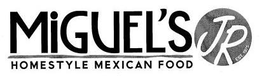 MIGUEL'S JR HOMESTYLE MEXICAN FOOD EST. 1975 logo